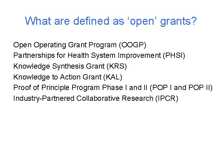 Foundation Scheme Pilot 1 What Who When How