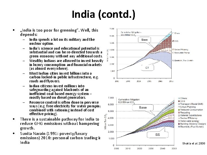 India (contd. ) • „India is too poor for greening“. Well, this depends: – India (contd. ) • „India is too poor for greening“. Well, this depends: –