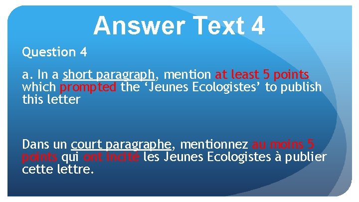 Answer Text 4 Question 4 a. In a short paragraph, mention at least 5