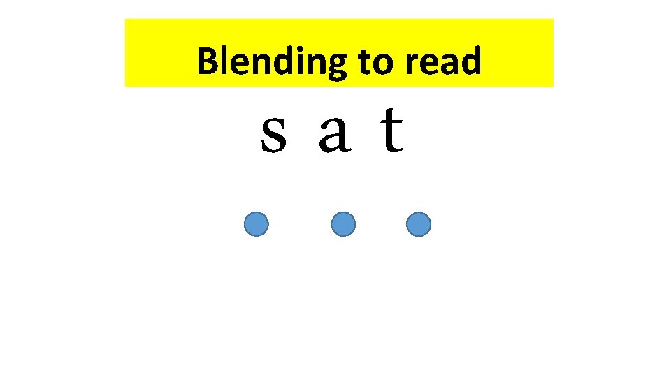 Blending to read sat 