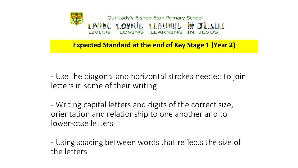 Expected Standard at the end of Key Stage 1 (Year 2) - Use the