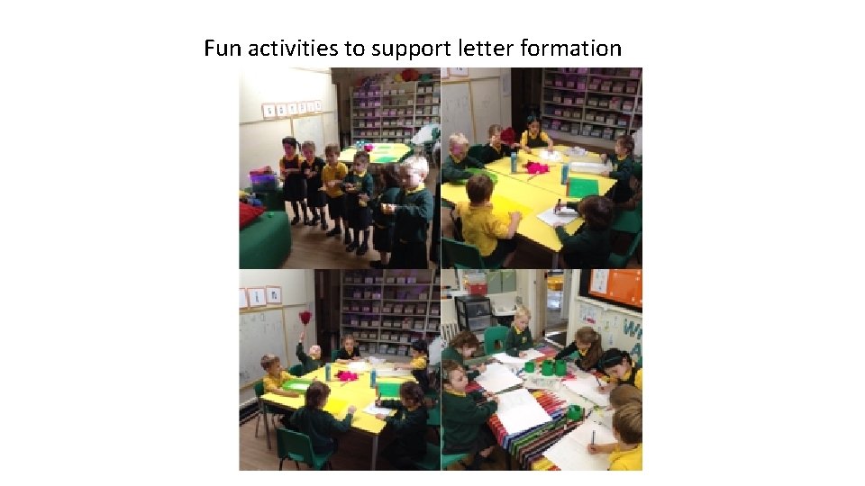 Fun activities to support letter formation 