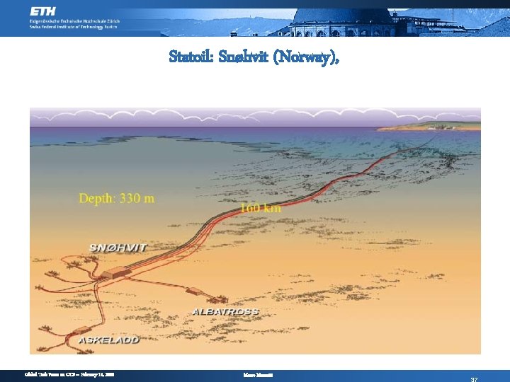 Statoil: Snøhvit (Norway), Global Task Force on CCS – February 14, 2008 Marco Mazzotti