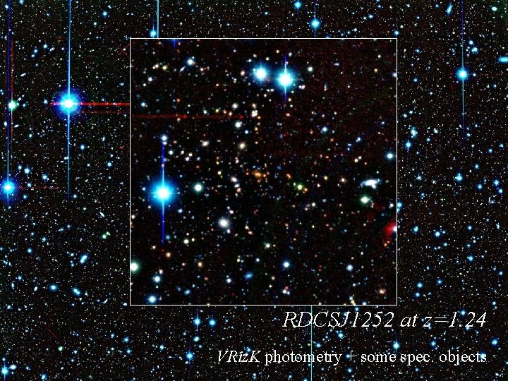 RDCSJ 1252 at z=1. 24 VRiz. K photometry + some spec. objects 