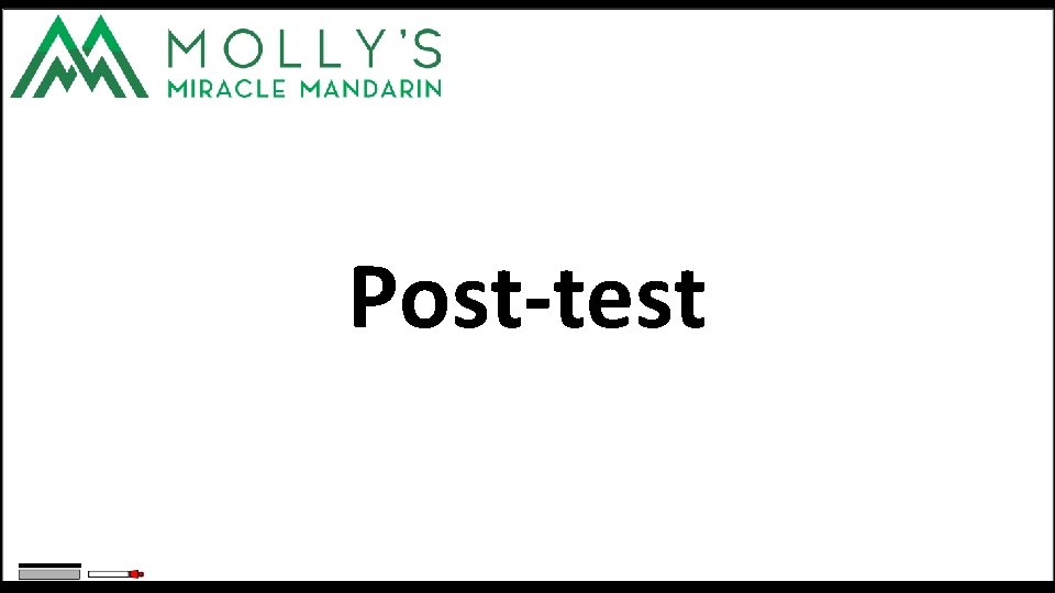 Post-test 
