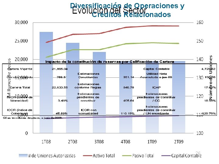 Diversificación de Operaciones y Créditos Relacionados 26 