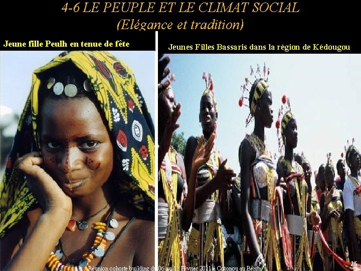 4 -6 LE PEUPLE ET LE CLIMAT SOCIAL (Elégance et tradition) Jeune fille Peulh