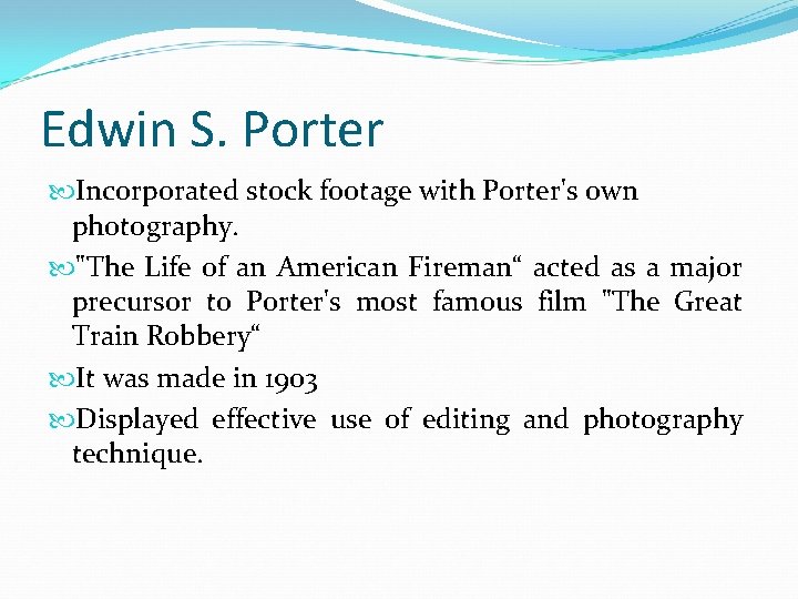 Edwin S. Porter Incorporated stock footage with Porter's own photography. "The Life of an