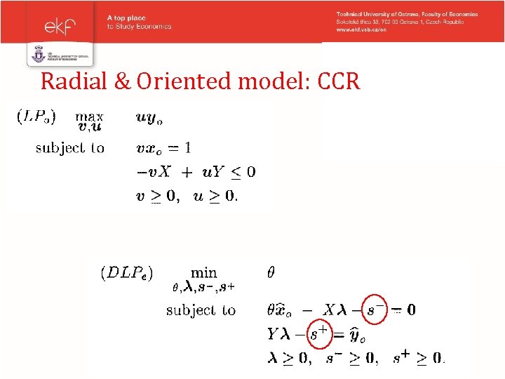 Radial & Oriented model: CCR 36 