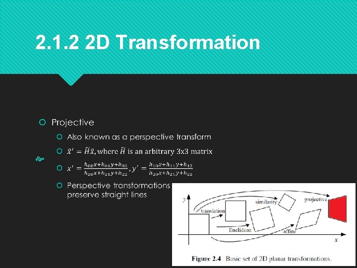 2. 1. 2 2 D Transformation 