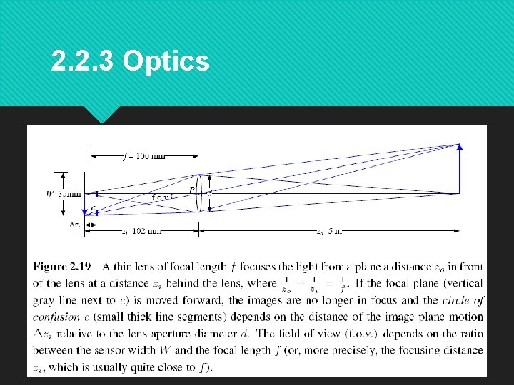 2. 2. 3 Optics 