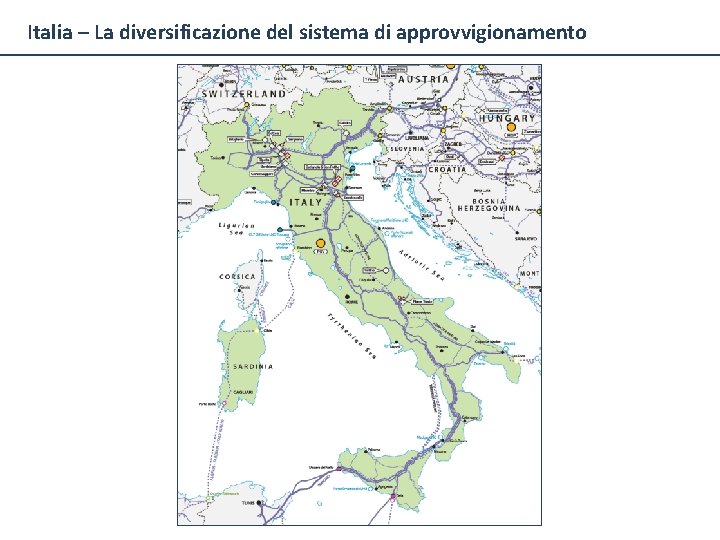 Italia – La diversificazione del sistema di approvvigionamento 