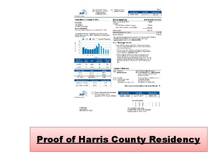 Proof of Harris County Residency 