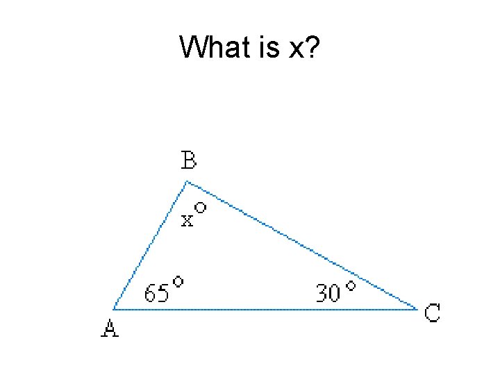 What is x? 