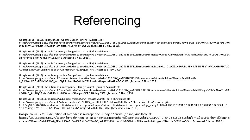 Referencing Google. co. uk. (2018). image of ear - Google Search. [online] Available at: