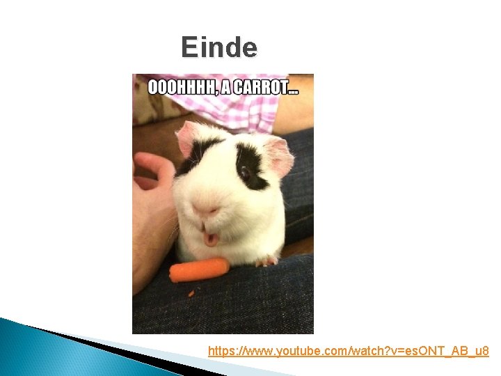 Einde https: //www. youtube. com/watch? v=es. ONT_AB_u 8 Einde https: //www. youtube. com/watch? v=es. ONT_AB_u 8
