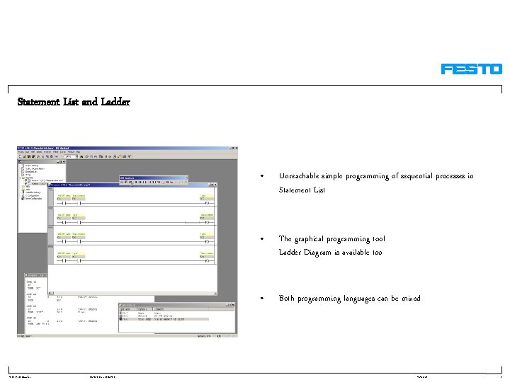 Statement List and Ladder TE-ECP / D. Staneker FST 4. 10 EN / 20040513