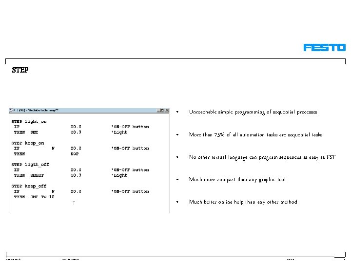 STEP TE-ECP / D. Staneker FST 4. 10 EN / 20040513 • Unreachable simple