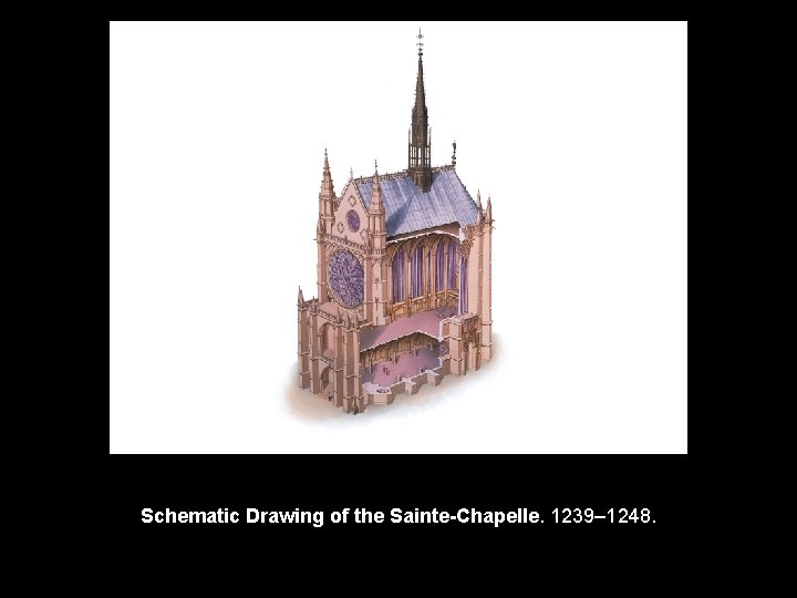 Schematic Drawing of the Sainte-Chapelle. 1239– 1248. 