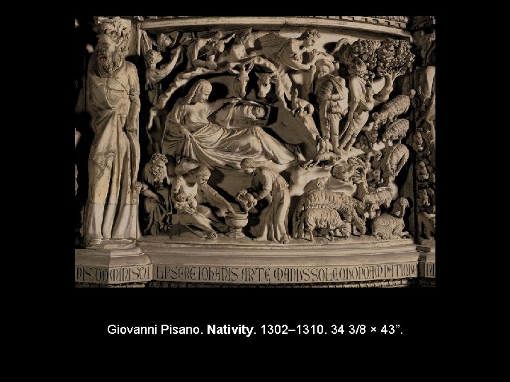Giovanni Pisano. Nativity. 1302– 1310. 34 3/8 × 43”. 