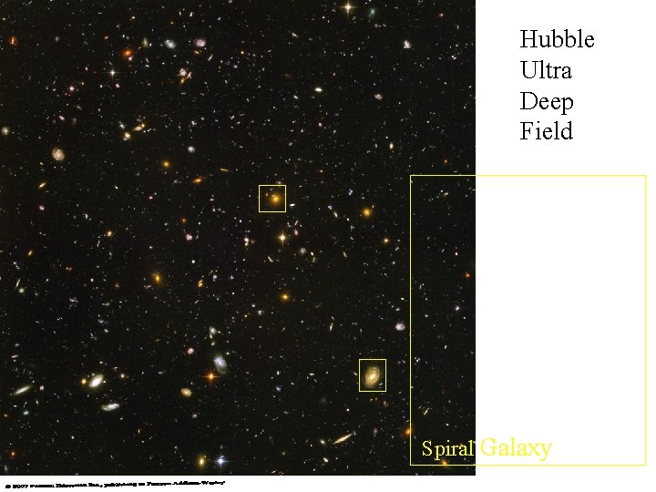 Hubble Ultra Deep Field Spiral Galaxy 