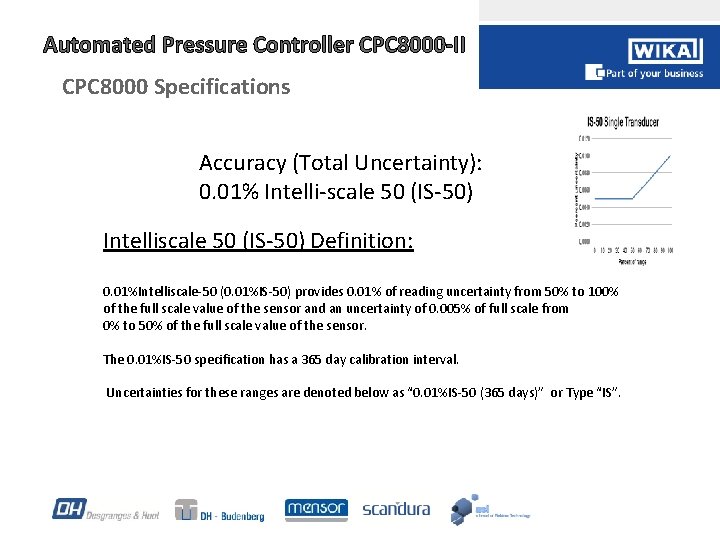 Automated Pressure Controller CPC 8000 -II CPC 8000 Specifications Accuracy (Total Uncertainty): 0. 01%