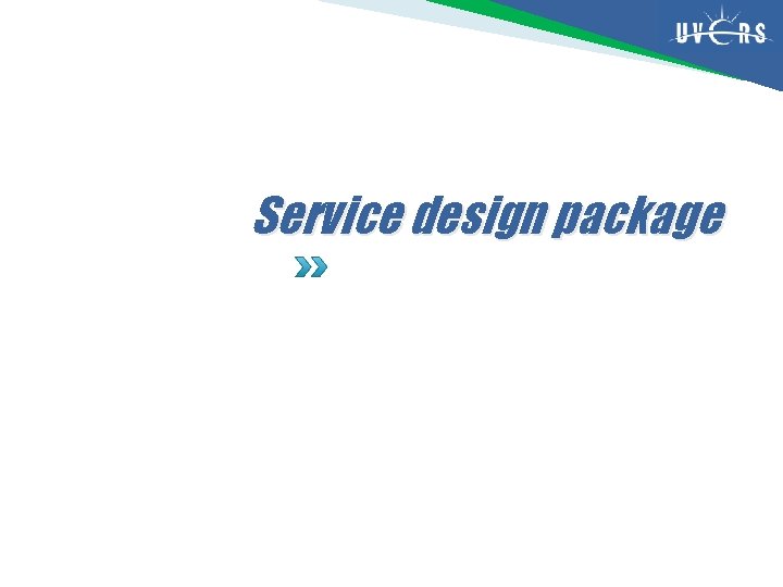 Service design package 