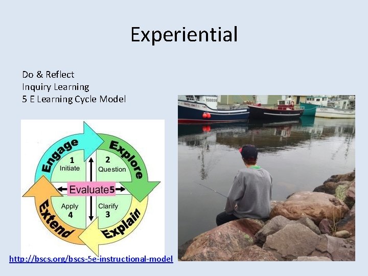 Experiential Do & Reflect Inquiry Learning 5 E Learning Cycle Model http: //bscs. org/bscs-5
