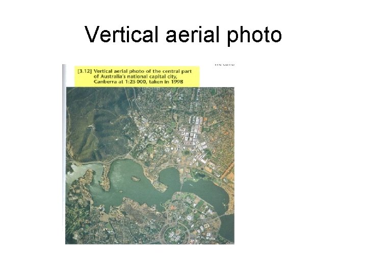 Vertical aerial photo 