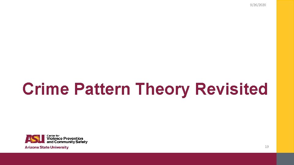 9/26/2020 Crime Pattern Theory Revisited 19 