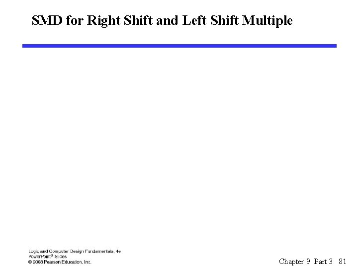 SMD for Right Shift and Left Shift Multiple Chapter 9 Part 3 81 