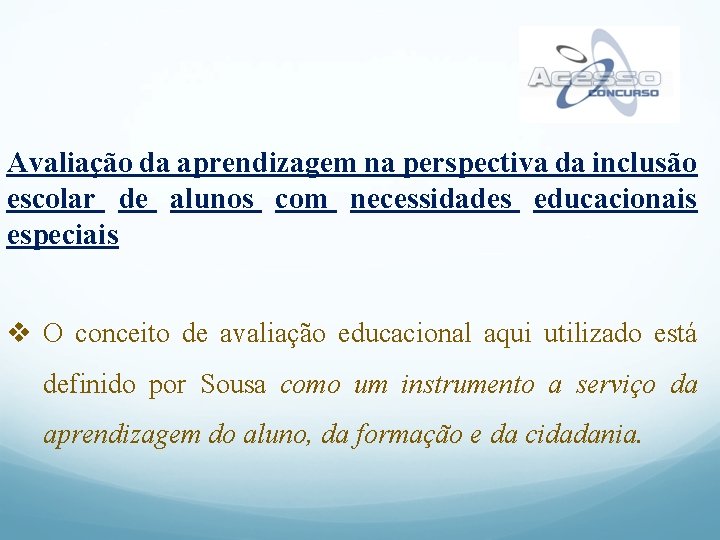 Referencial sobre Avaliao da Aprendizagem de Alunos com