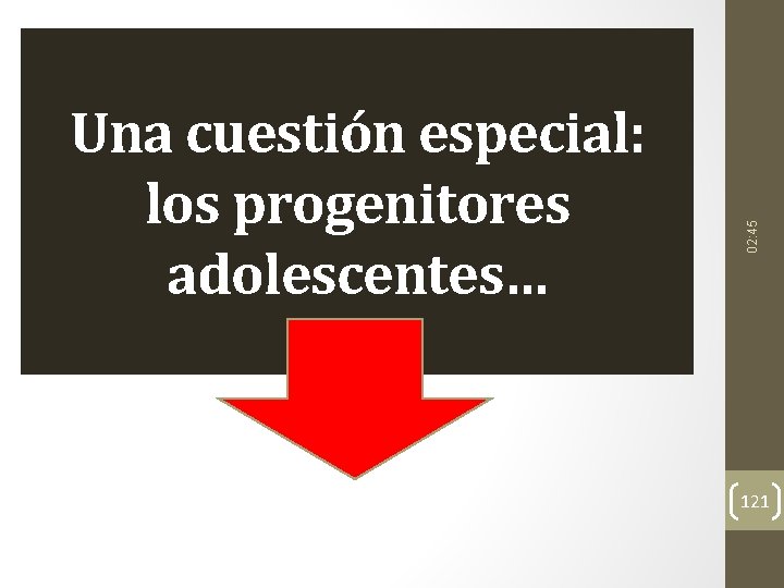 02: 45 Una cuestión especial: los progenitores adolescentes… 121 