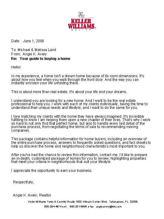 Add your name here Add your phone number here Date: June 1, 2008 To: