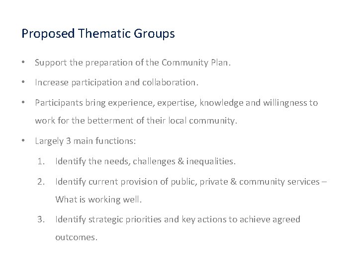 Key Principles for Preparing the DCSD Community Plan