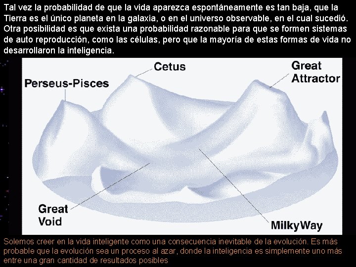 Tal vez la probabilidad de que la vida aparezca espontáneamente es tan baja, que