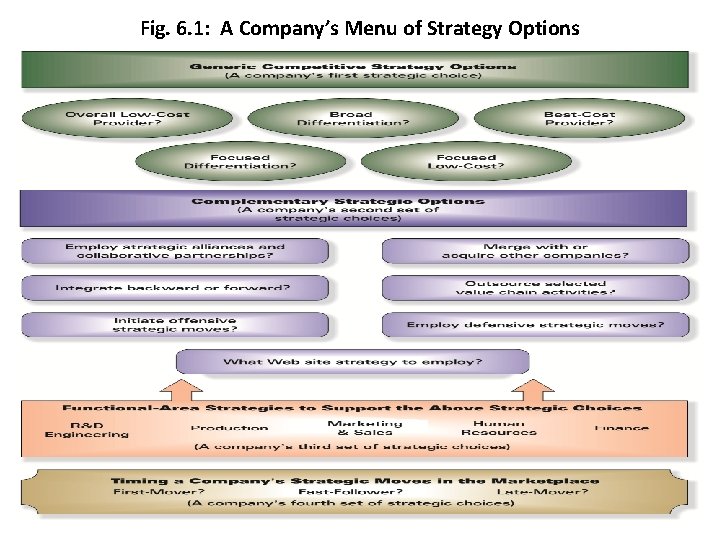Fig. 6. 1: A Company’s Menu of Strategy Options Fig. 6. 1: A Company’s Menu of Strategy Options