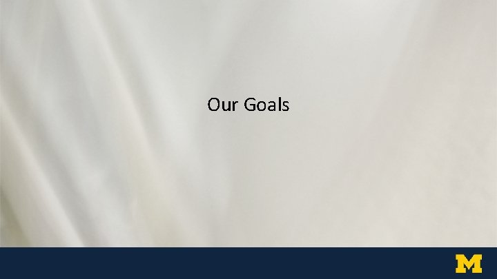 Our Goals 