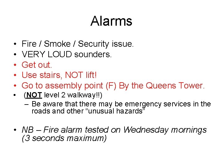 Alarms • • • Fire / Smoke / Security issue. VERY LOUD sounders. Get Alarms • • • Fire / Smoke / Security issue. VERY LOUD sounders. Get