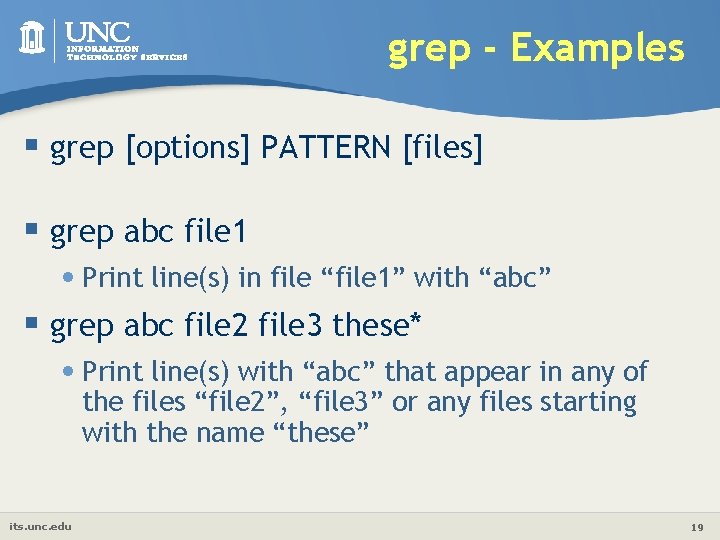Linux Intermediate Text and File Processing ITS Research