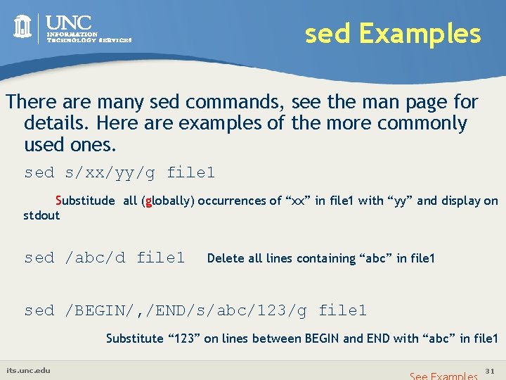Linux Intermediate Text and File Processing ITS Research
