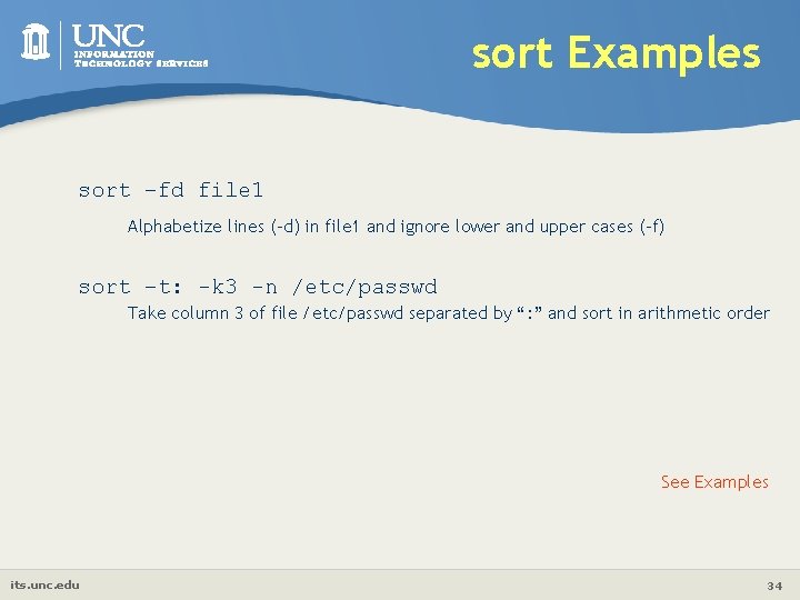 Linux Intermediate Text and File Processing ITS Research