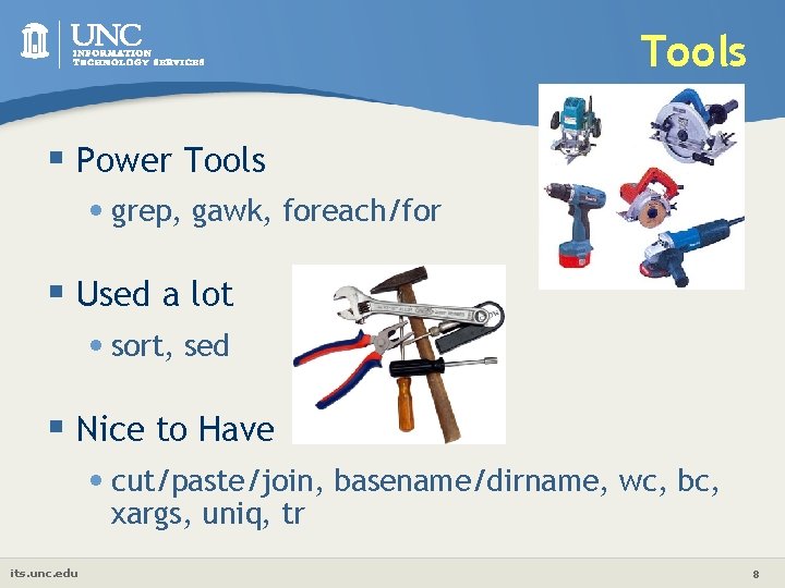 Linux Intermediate Text and File Processing ITS Research