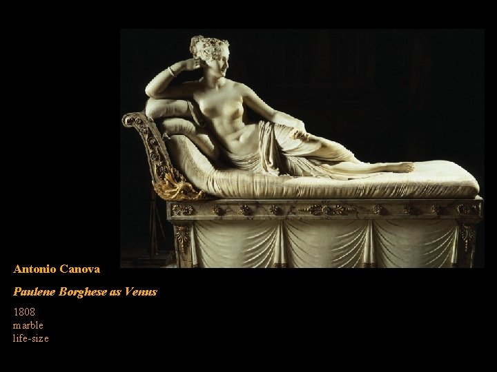 Antonio Canova Paulene Borghese as Venus 1808 marble life-size 
