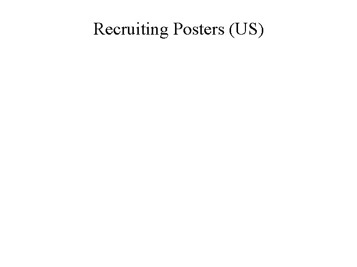 Recruiting Posters (US) 