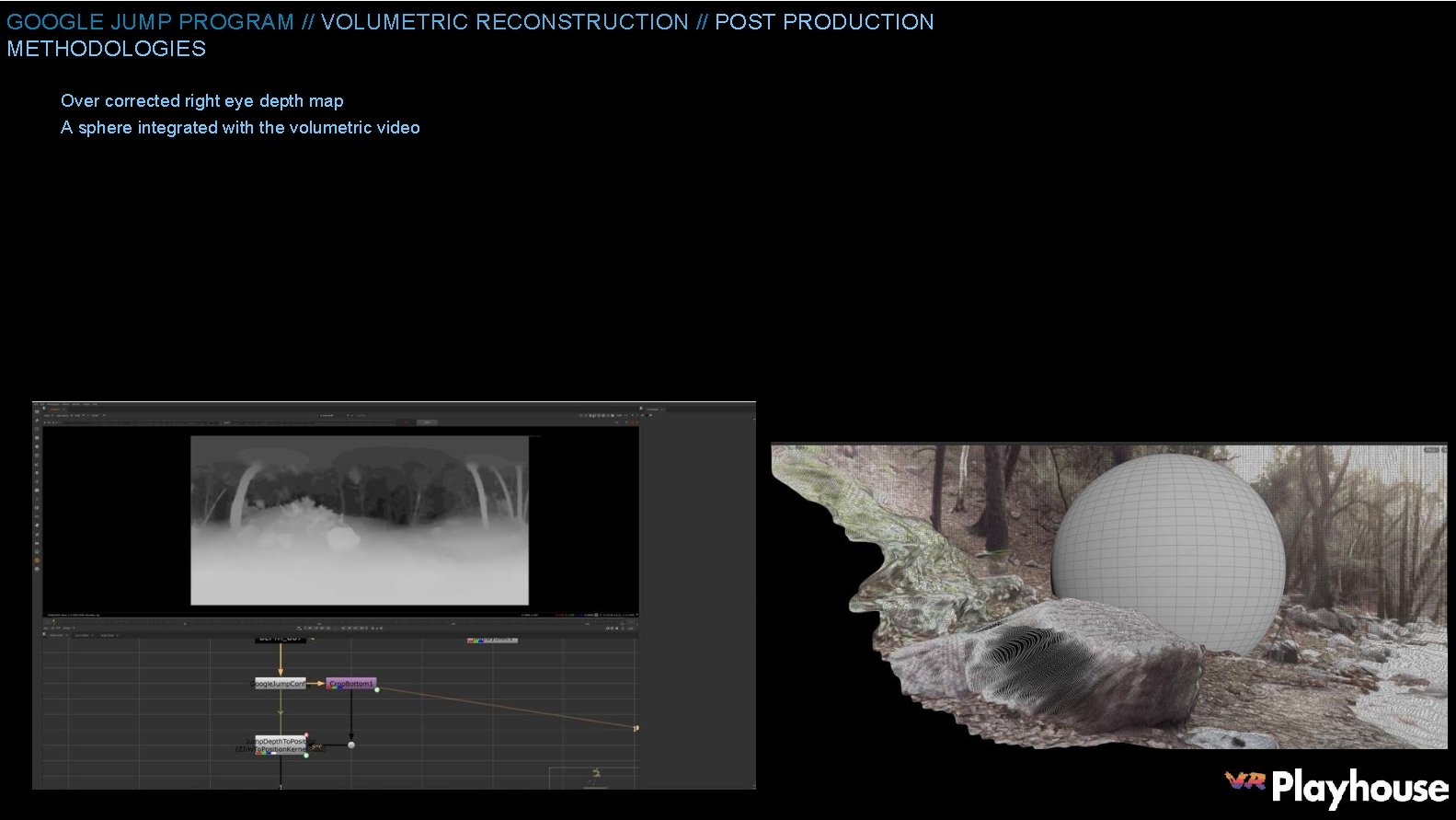 GOOGLE JUMP PROGRAM // VOLUMETRIC RECONSTRUCTION // POST PRODUCTION METHODOLOGIES Over corrected right eye