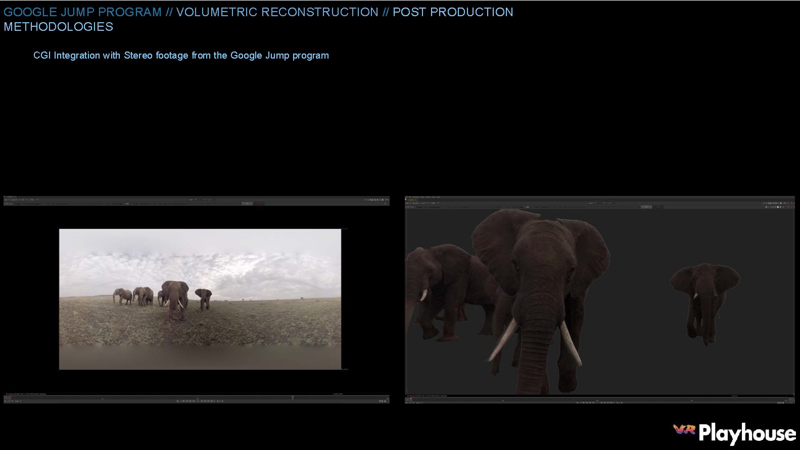 GOOGLE JUMP PROGRAM // VOLUMETRIC RECONSTRUCTION // POST PRODUCTION METHODOLOGIES CGI Integration with Stereo