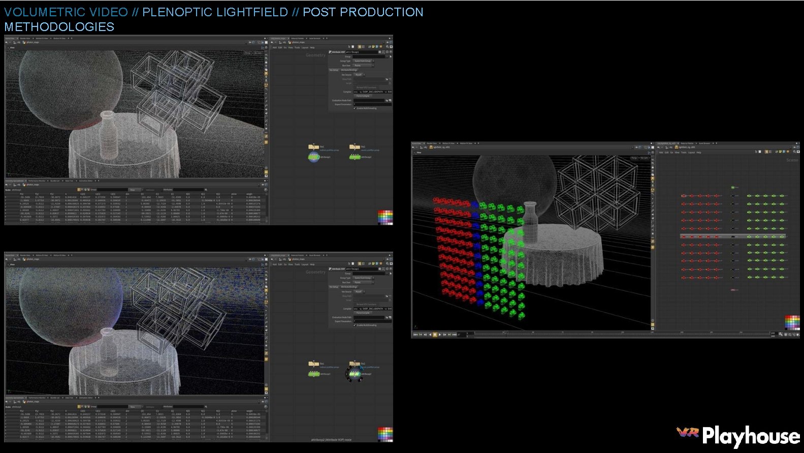 VOLUMETRIC VIDEO // PLENOPTIC LIGHTFIELD // POST PRODUCTION METHODOLOGIES 