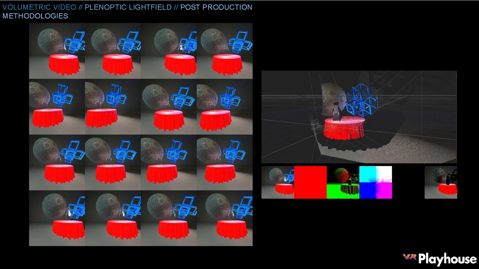 VOLUMETRIC VIDEO // PLENOPTIC LIGHTFIELD // POST PRODUCTION METHODOLOGIES 