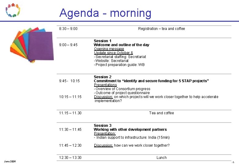 Agenda - morning 8: 30 – 9: 00 xvcxvxvx 9: 00 – 9: 45 Agenda - morning 8: 30 – 9: 00 xvcxvxvx 9: 00 – 9: 45